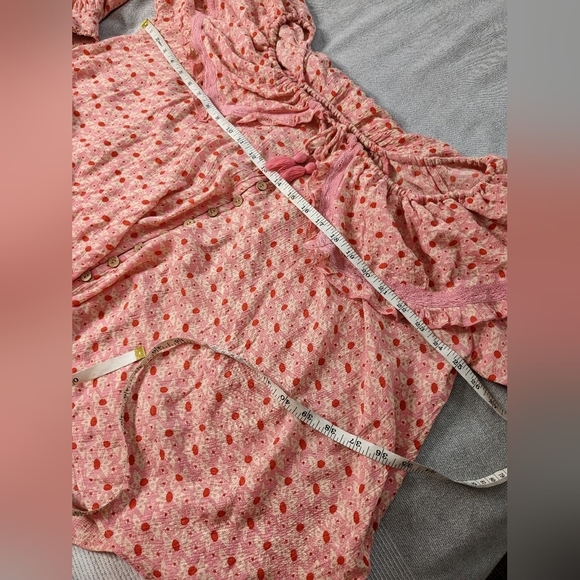 FREE People pink peasant blouse size S - Picture 12 of 12